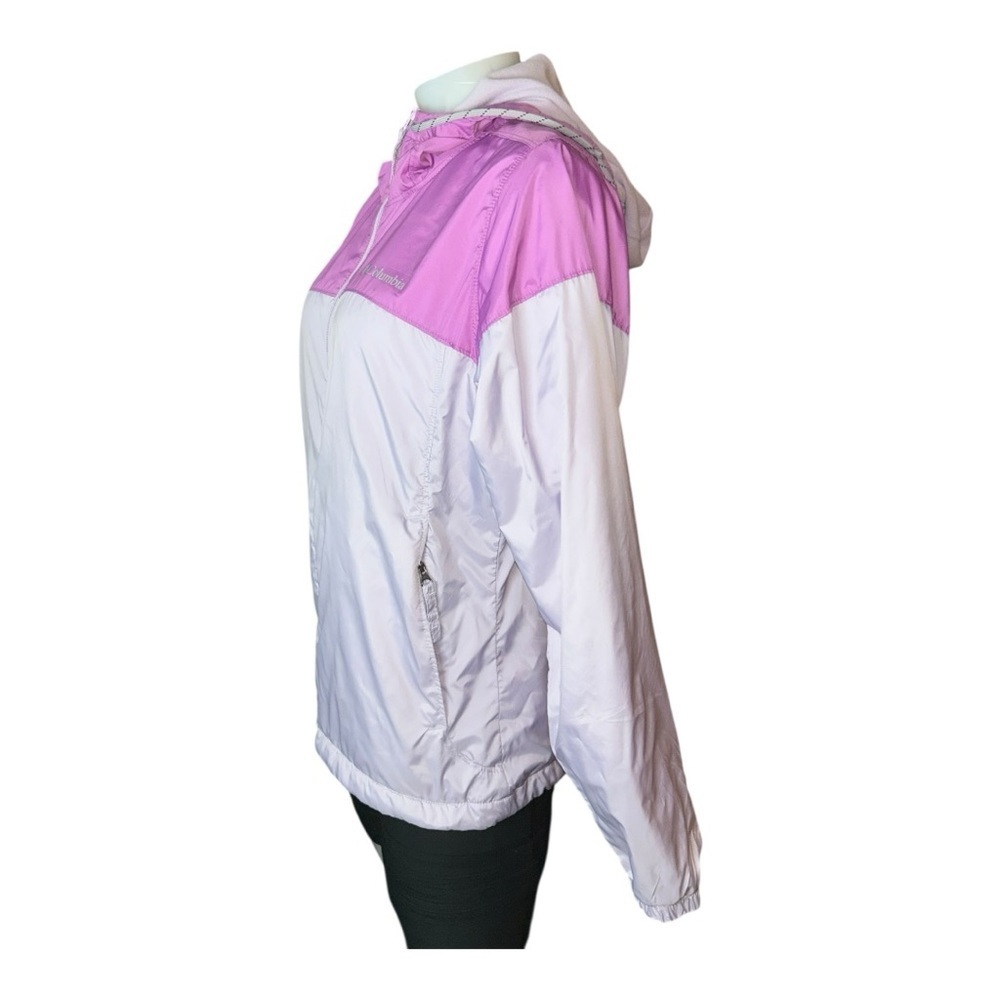 Columbia windbreaker hoodie fleece lined Sz M Women's Lavender Lilac Ski - Picture 5 of 16
